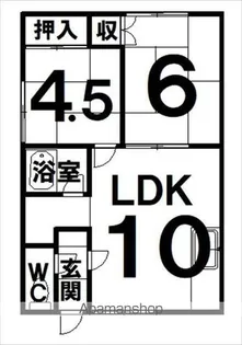 コーポサンライズ【2階】の間取り